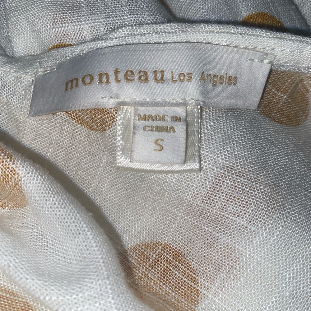 Monteau Los Angeles Polka Dot Sleeveless Jumpsuit Sz S - Picture 15 of 16